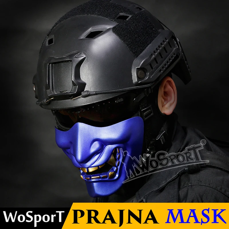 WoSporT тактическая маска Хэллоуин Мяч Prajna косплей Дьявол Ужасы гримаса Полулицо наружная маска для охоты аксессуары для пейнтбола
WoSporT тактическая маска Хэллоуин Мяч Prajna косплей Дьявол Ужасы гримаса Полулицо наружная маска для охоты аксессуары для пейнтбола