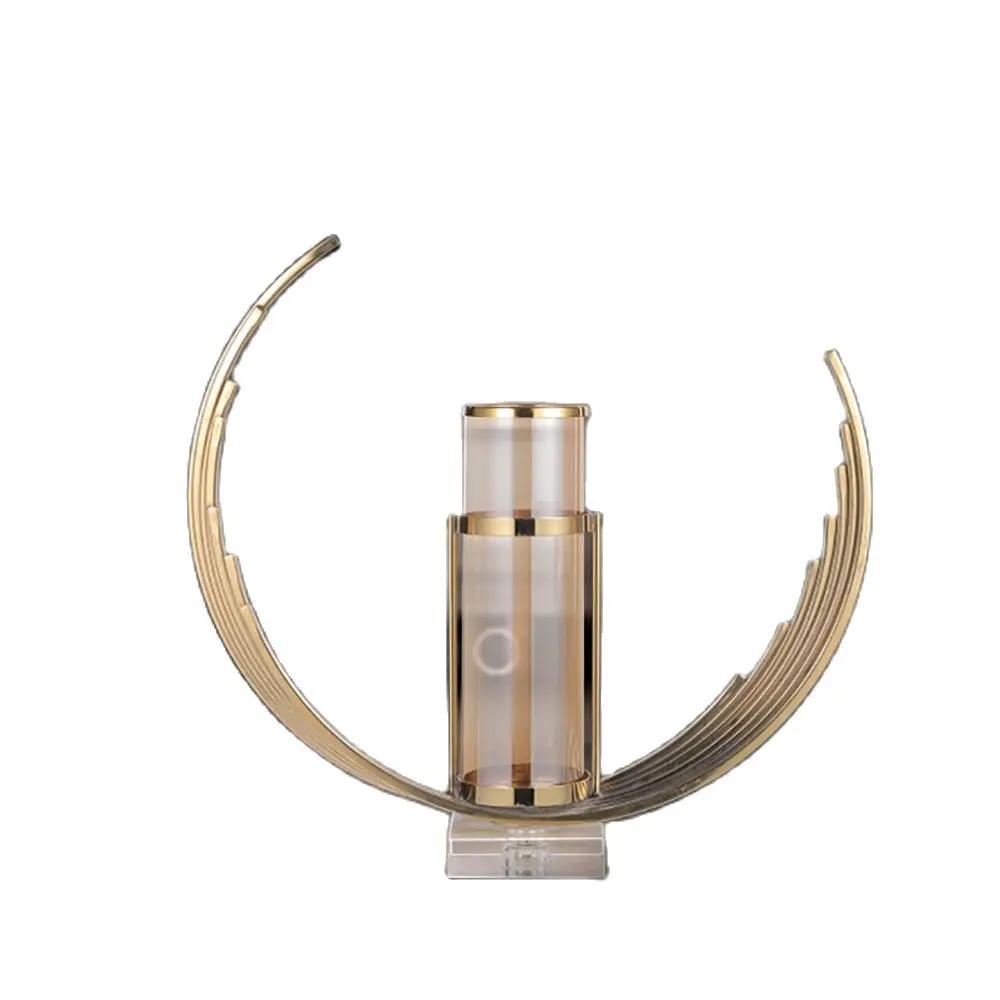 Nordic Luxury Metal Vase Candle Holders Decoration Golden Large Vase Creative Glass Vases Candle Holder Modern Home Decoration
Nordic Luxury Metal Vase Candle Holders Decoration Golden Large Vase Creative Glass Vases Candle Holder Modern Home Decoration