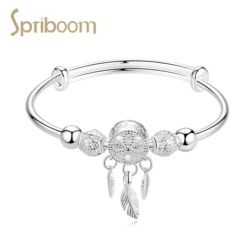 Dreamcatcher Charm Bracelets for Women Tassel Feather Beads Bracelet Elegant Silver Color Bracelet &bangle Female Jewelry Gift
Dreamcatcher Charm Bracelets for Women Tassel Feather Beads Bracelet Elegant Silver Color Bracelet &bangle Female Jewelry Gift