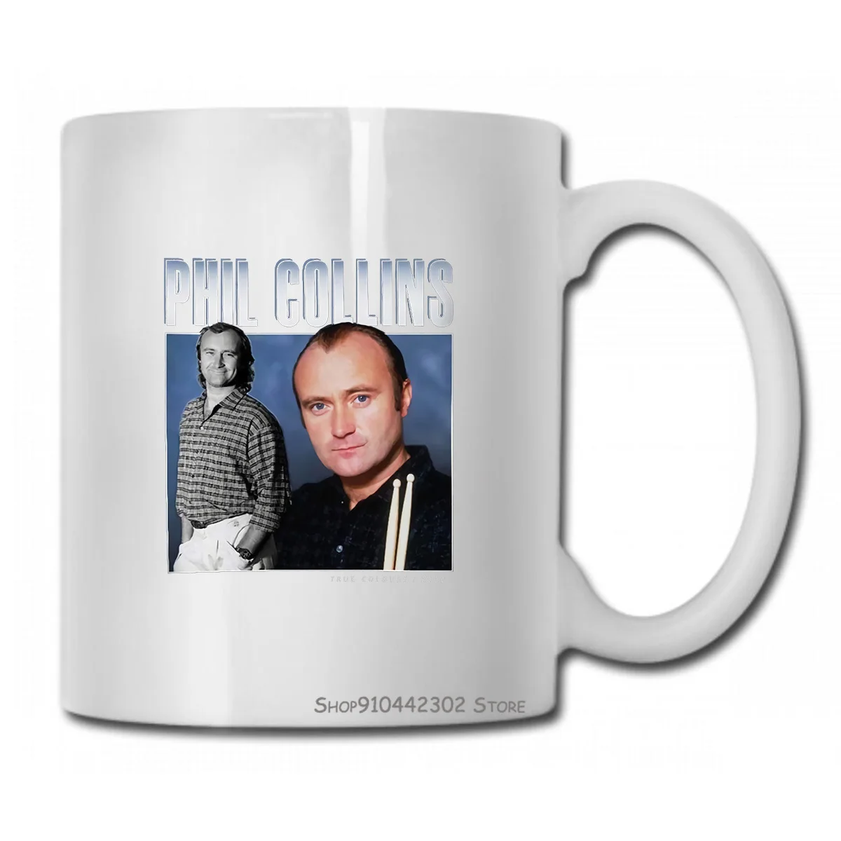 Phil Collins Homage T Design Tee 90S хлопковая чашка для женщин и мужчин|Кружки| |