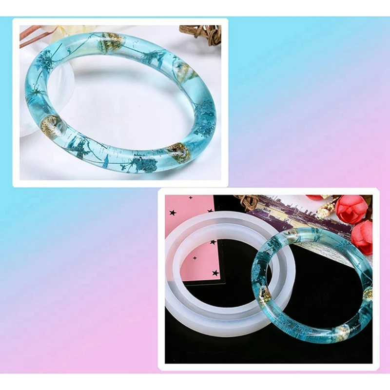 1 Set Inner Diameter 60mm-Silicone Bracelet Molds Resin Casting Mold & 1 Set DIY Jewelry Discovery Material
1 Set Inner Diameter 60mm-Silicone Bracelet Molds Resin Casting Mold & 1 Set DIY Jewelry Discovery Material