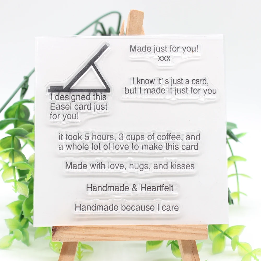 KSCRAFT Handmade with Love Transparent Clear Silicone Stamp/Seal for DIY scrapbooking Decorative clear stamp sheets 056
KSCRAFT Handmade with Love Transparent Clear Silicone Stamp/Seal for DIY scrapbooking Decorative clear stamp sheets 056