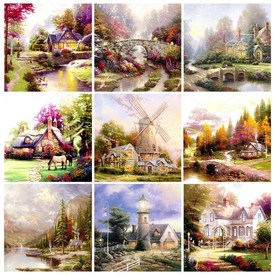5D Diy Diamond Painting House Rhinestone Home Decoration Art Picture Rhinestone Diamond Embroidery Cross Stitch Kit Mosaic Gift
5D Diy Diamond Painting House Rhinestone Home Decoration Art Picture Rhinestone Diamond Embroidery Cross Stitch Kit Mosaic Gift