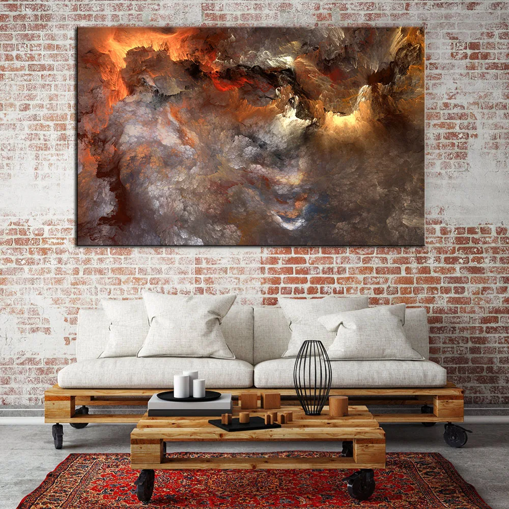 Large size Print Oil Painting brown abstract cloud art print Picture For Living Room painting No Frame
Large size Print Oil Painting brown abstract cloud art print Picture For Living Room painting No Frame