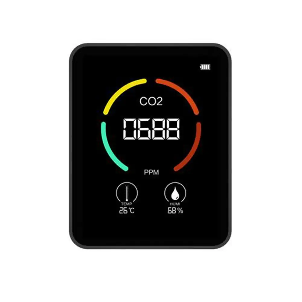 Bluetooth Air Quality Monitor Indoor Infrared Sensor CO2/Temp/Humidity Detector Meter Carbon Dioxide TesterAir Quality Analyzer
Bluetooth Air Quality Monitor Indoor Infrared Sensor CO2/Temp/Humidity Detector Meter Carbon Dioxide TesterAir Quality Analyzer