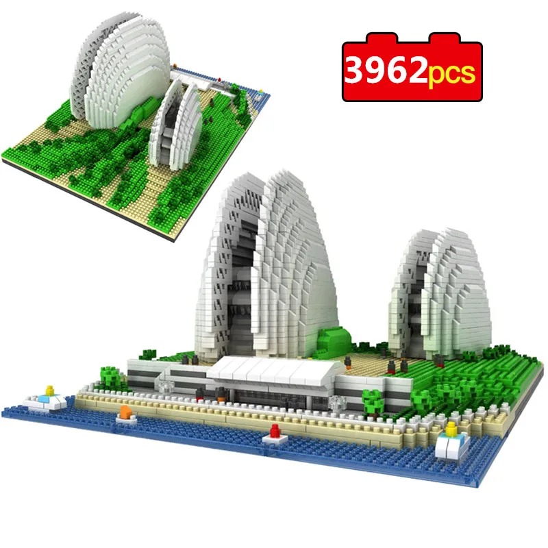3962pcs World Architecture Building Blocks Shell Opera House 3D Model DIY Mini Diamond Blocks Bricks Toys For Children Gifts
3962pcs World Architecture Building Blocks Shell Opera House 3D Model DIY Mini Diamond Blocks Bricks Toys For Children Gifts