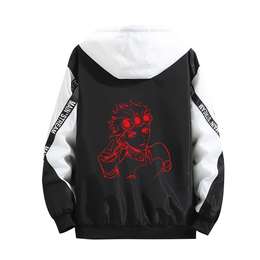 Luminous Print Zipper Black Camouflage Splicing Coat Summer Thick Jacket Bizarre Adventure Cosplay Hoodie Jonathan Joestar DIO
Luminous Print Zipper Black Camouflage Splicing Coat Summer Thick Jacket Bizarre Adventure Cosplay Hoodie Jonathan Joestar DIO