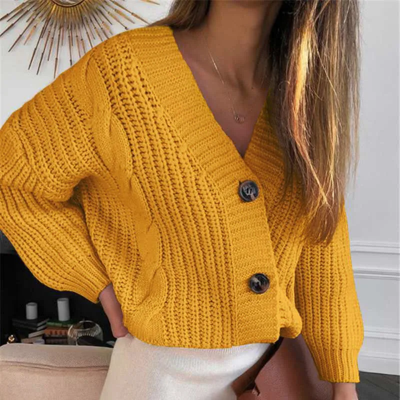 Women Short Cardigan Knitted Sweater Autumn Winter Long Sleeve V neck Jumper Cardigans Casual Streetwear Fashion Pull Femme Coat
Women Short Cardigan Knitted Sweater Autumn Winter Long Sleeve V neck Jumper Cardigans Casual Streetwear Fashion Pull Femme Coat