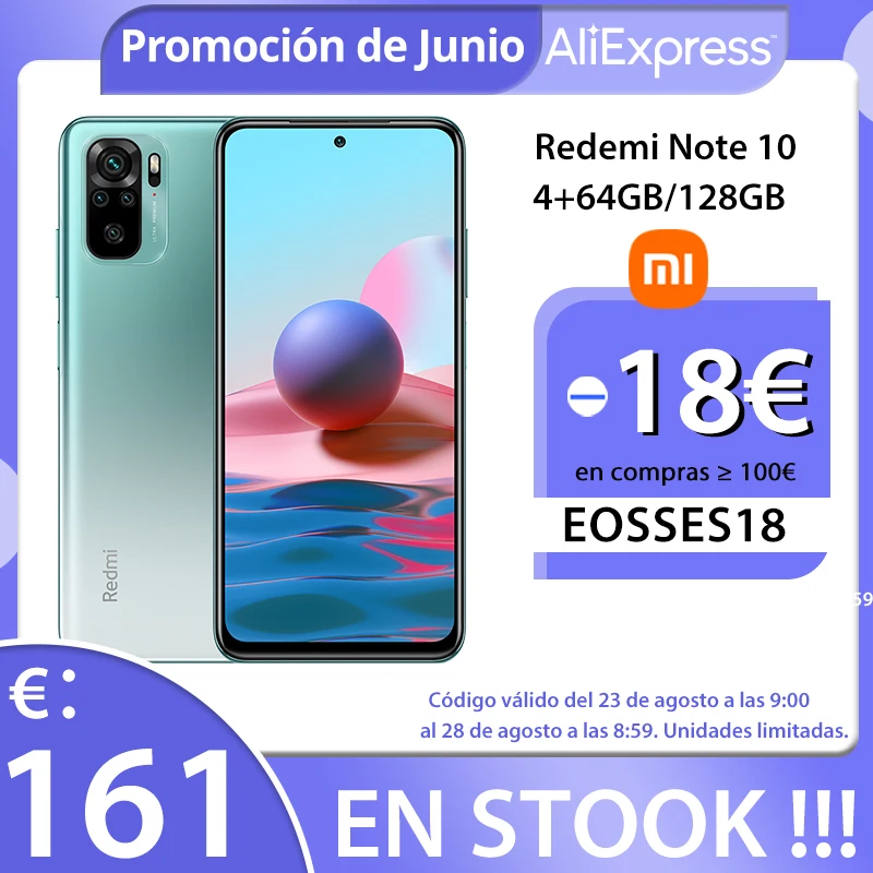Смартфон Xiaomi Redmi Note 10 4 + 64/128 ГБ Snapdragon 678 AMOLED дисплей|Смартфоны| |