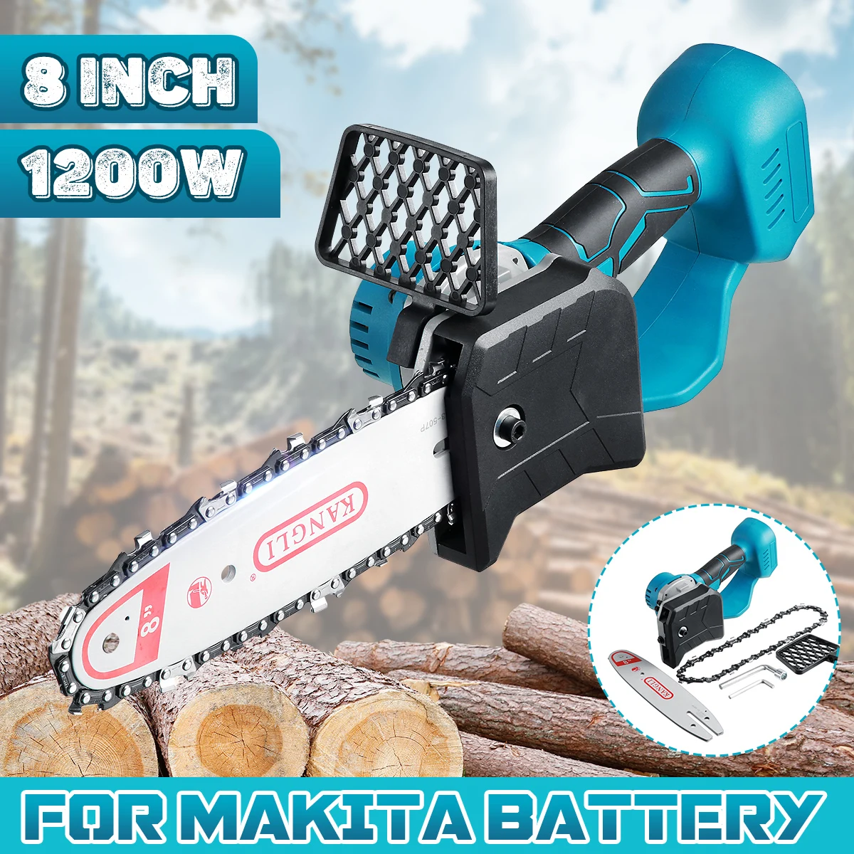 1200W Бесщеточный Электрическая цепная пила 8 дюймов беспроводные обрезная пила Перезаряжаемые резчик по дереву САД вход для 21V Makita Батарея
1200W Бесщеточный Электрическая цепная пила 8 дюймов беспроводные обрезная пила Перезаряжаемые резчик по дереву САД вход для 21V Makita Батарея