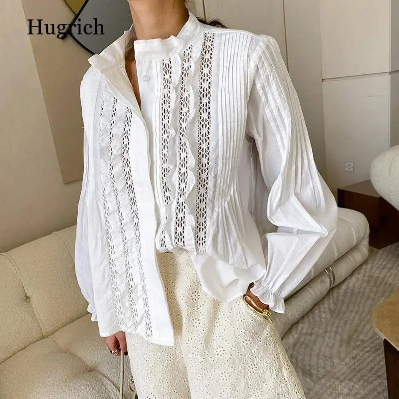 2021 Fashion Women Casual White Lace Blouse Shirts Long Sleeve Loose Top and Blouses Summer Autumn Elegant Shirts Plus Size
2021 Fashion Women Casual White Lace Blouse Shirts Long Sleeve Loose Top and Blouses Summer Autumn Elegant Shirts Plus Size
