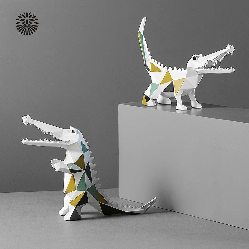 Креативная 3d-скульптура из крокодиловой смолы с геометрическим рисунком, ремесла, украшение для гостиной, украшение для дома, офиса, магазина
Креативная 3d-скульптура из крокодиловой смолы с геометрическим рисунком, ремесла, украшение для гостиной, украшение для дома, офиса, магазина