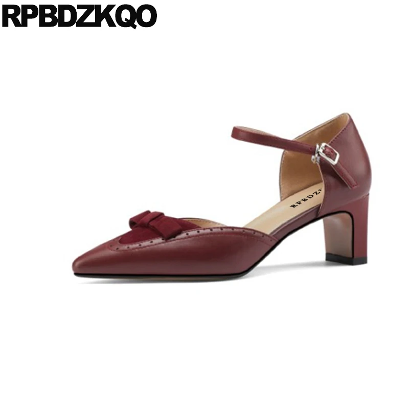 Plus Size Suede Brogue Bridesmaid Girls Chunky 11 Bow Pumps Medium Heels High Sandals 10 Wine Red Women Ankle Strap Dress Shoes
Plus Size Suede Brogue Bridesmaid Girls Chunky 11 Bow Pumps Medium Heels High Sandals 10 Wine Red Women Ankle Strap Dress Shoes