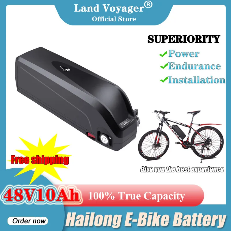Литиевый аккумулятор для электровелосипеда Land Voyager, 48 В, 10 А ч, для USB-порта Bafang
Литиевый аккумулятор для электровелосипеда Land Voyager, 48 В, 10 А ч, для USB-порта Bafang
