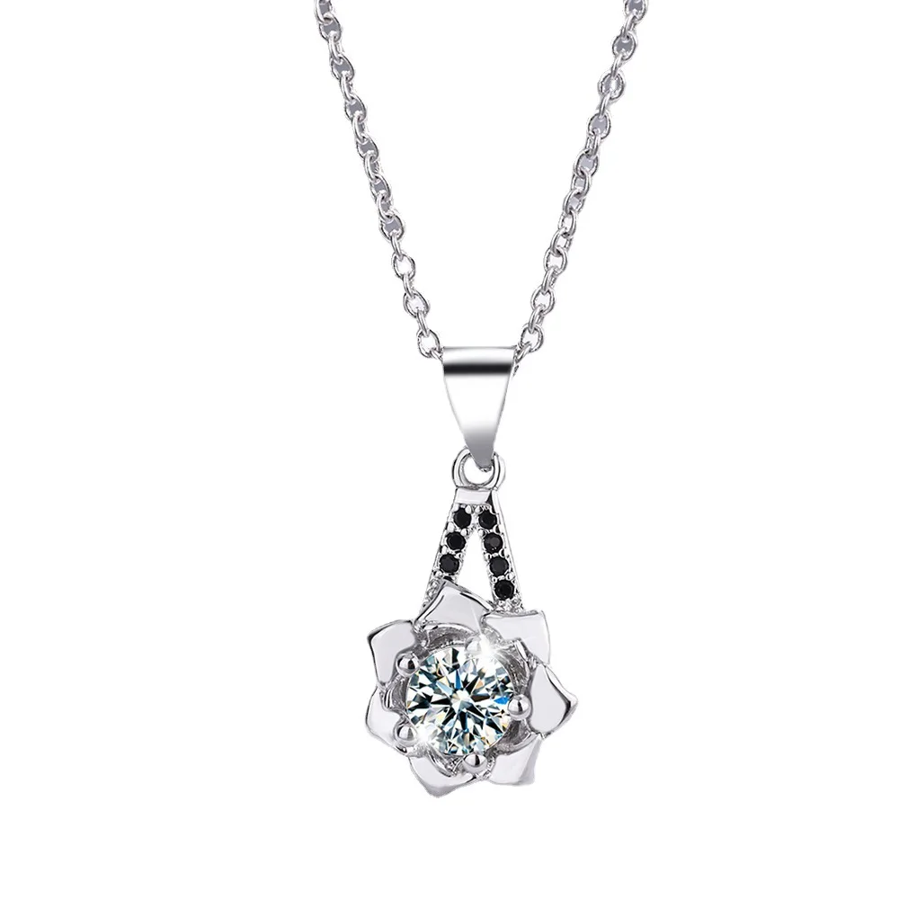 YH-ZL 925 Sterling Silver Delicate Pink Clear Cubic Zircon Crystal Cherry Blossom Pendant Necklace For Christmas Gifts
YH-ZL 925 Sterling Silver Delicate Pink Clear Cubic Zircon Crystal Cherry Blossom Pendant Necklace For Christmas Gifts