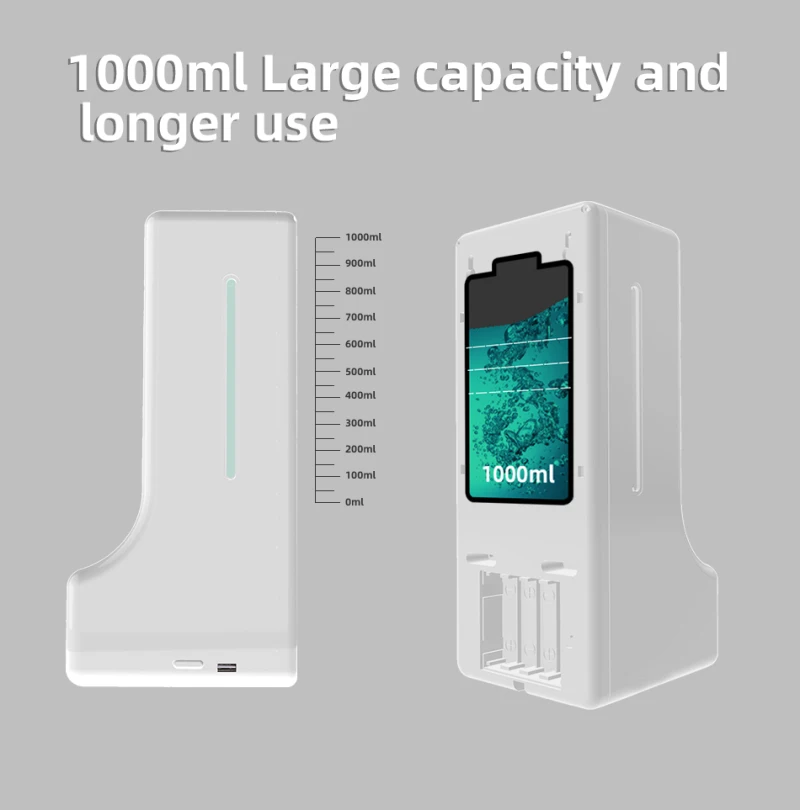 H9 Hand Soap Dispenser 1000ml Wall Mounted Automatic Liquid Soap Dispenser with Thermometer Spray Type
H9 Hand Soap Dispenser 1000ml Wall Mounted Automatic Liquid Soap Dispenser with Thermometer Spray Type