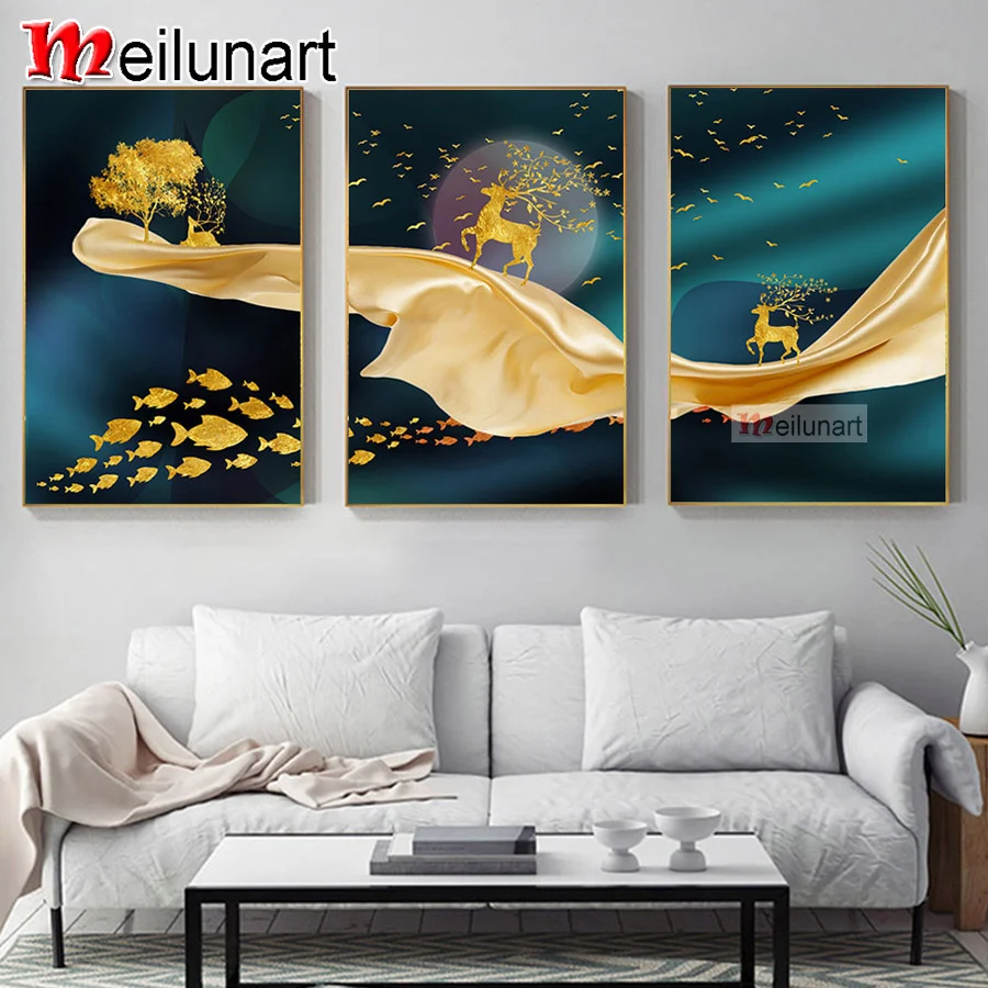 Golden line animal deer moon diy 5d diamond painting triptych full square round diamond embroidery kits wall decoration AS0882
Golden line animal deer moon diy 5d diamond painting triptych full square round diamond embroidery kits wall decoration AS0882