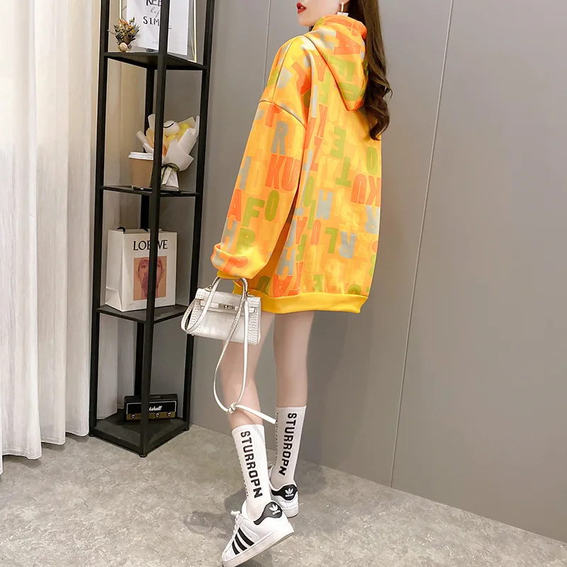 Fashion Letter Plush Warm Cashmere Thicken Hoodie Sweatshirts Mid-length Oversize Ladies Pullovers Hooded Jacket Outwear Coat
Fashion Letter Plush Warm Cashmere Thicken Hoodie Sweatshirts Mid-length Oversize Ladies Pullovers Hooded Jacket Outwear Coat