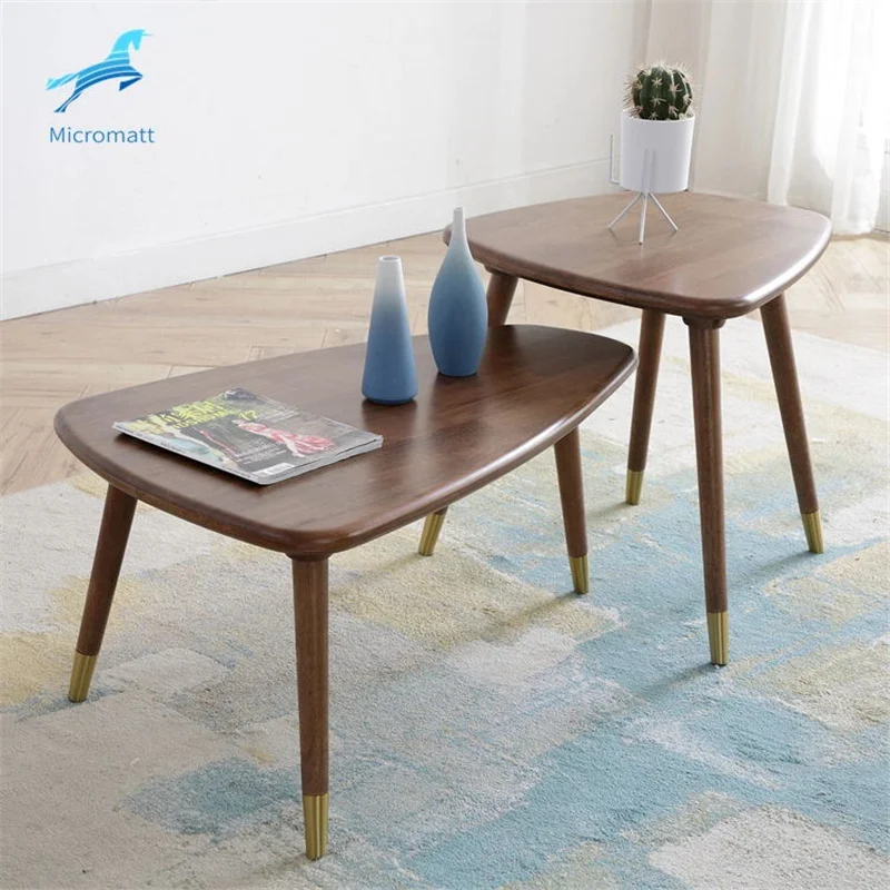 Modern Home Center Coffee Table Solid Wood Tea Table High and low Combination coffee table Gold Leg
Modern Home Center Coffee Table Solid Wood Tea Table High and low Combination coffee table Gold Leg