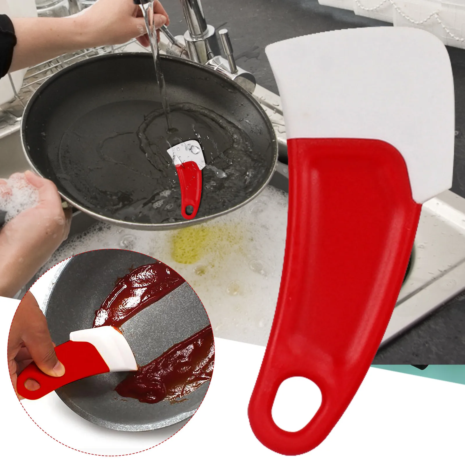 Heat Resistant Cleaning Flexible Scraper High Temperature Stain Resistant Kitchen Washdishes Tableware Food Pot Cleaning Scraper
Heat Resistant Cleaning Flexible Scraper High Temperature Stain Resistant Kitchen Washdishes Tableware Food Pot Cleaning Scraper