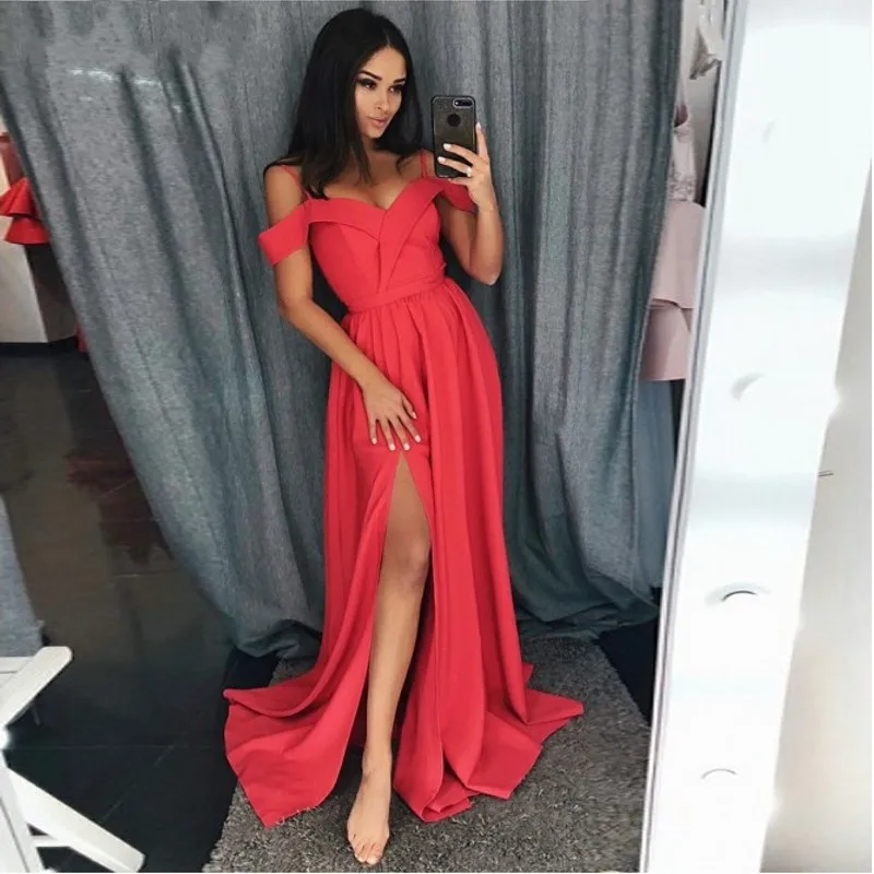 New arrival Prom party evening dresses vestido de noiva sereia gown dress robe soiree novia playa criss-cross long | Свадьбы и