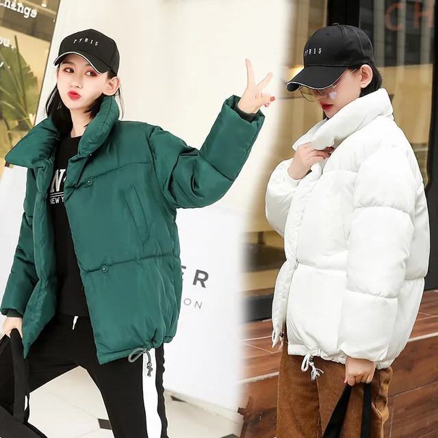 Full of youthful women's short cotton coat new loose dark buckle student bread clothing stand collar thick coat women
Full of youthful women's short cotton coat new loose dark buckle student bread clothing stand collar thick coat women
