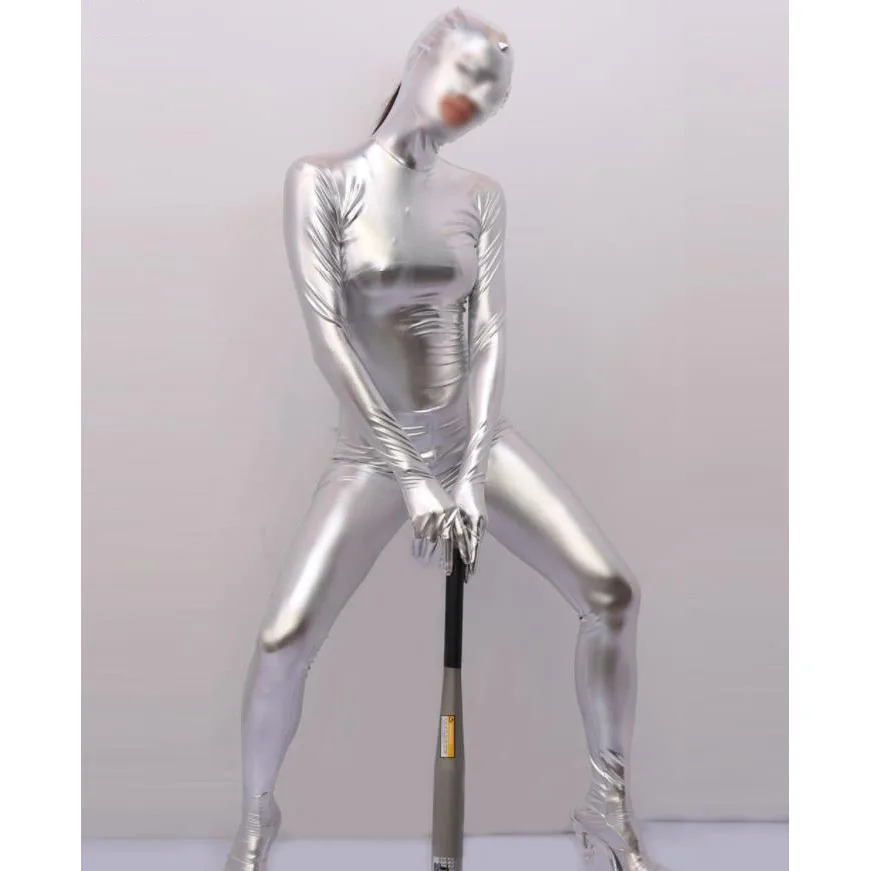 Woman New Body Shaper Zentai Faux Latex Bodystocking Stage Showing One Piece Tight Dance Costume Ball Cosplay Jumpsuit Catsuit
Woman New Body Shaper Zentai Faux Latex Bodystocking Stage Showing One Piece Tight Dance Costume Ball Cosplay Jumpsuit Catsuit