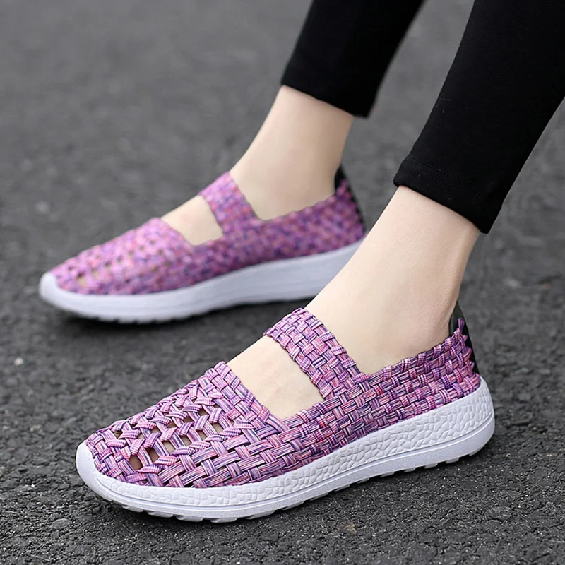 2021 New Women Shoes Summer Flat Sneakers Female Loafers Women Flats Woven Casual Shoes Slip On Colorful Shoe Mujer Plus Size 41
2021 New Women Shoes Summer Flat Sneakers Female Loafers Women Flats Woven Casual Shoes Slip On Colorful Shoe Mujer Plus Size 41