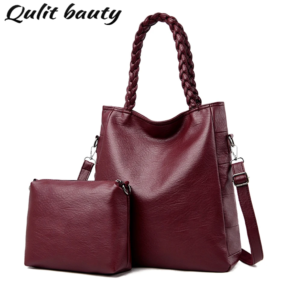 2 Pc High Quality Soft Leather Women's Shoulder Bags Large-capacity Woven Portable Ladies Messenger Bag Handbags Luxury Designer
2 Pc High Quality Soft Leather Women's Shoulder Bags Large-capacity Woven Portable Ladies Messenger Bag Handbags Luxury Designer