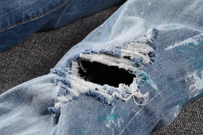 2021 New Designer Amiri Denim Jeans Holes Trousers Pants Biker Jeans HOMME Ripped Jeans COOLGUY Jeans Men Pants 635
2021 New Designer Amiri Denim Jeans Holes Trousers Pants Biker Jeans HOMME Ripped Jeans COOLGUY Jeans Men Pants 635