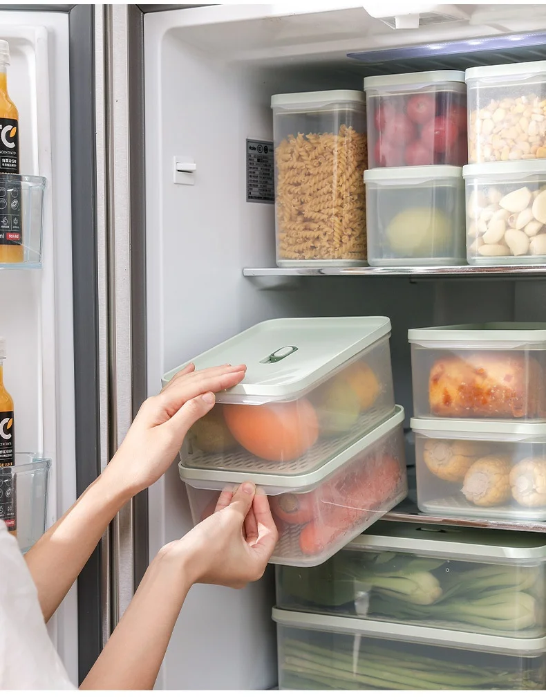 Antibacterial and Mildew Proof Fresh-keeping Box Refrigerator Crisper Kitchen Food Storage Box Fruit Drain Sealed Box
Antibacterial and Mildew Proof Fresh-keeping Box Refrigerator Crisper Kitchen Food Storage Box Fruit Drain Sealed Box