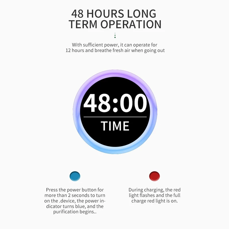 USB Portable Wearable Air Purifier Personal Mini Air Necklace Negative Ion Air Freshener No Radiation Low Noise 
USB Portable Wearable Air Purifier Personal Mini Air Necklace Negative Ion Air Freshener No Radiation Low Noise