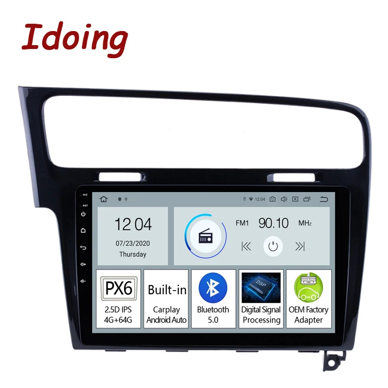Idoing 10,2 "PX6 Android 11 автомобильный Радио плеер для VOLKSWAGEN Golf 7 2012-2020 (пианино черный) GPS навигация головное устройство Plug And Play
Idoing 10,2 "PX6 Android 11 автомобильный Радио плеер для VOLKSWAGEN Golf 7 2012-2020 (пианино черный) GPS навигация головное устройство Plug And Play