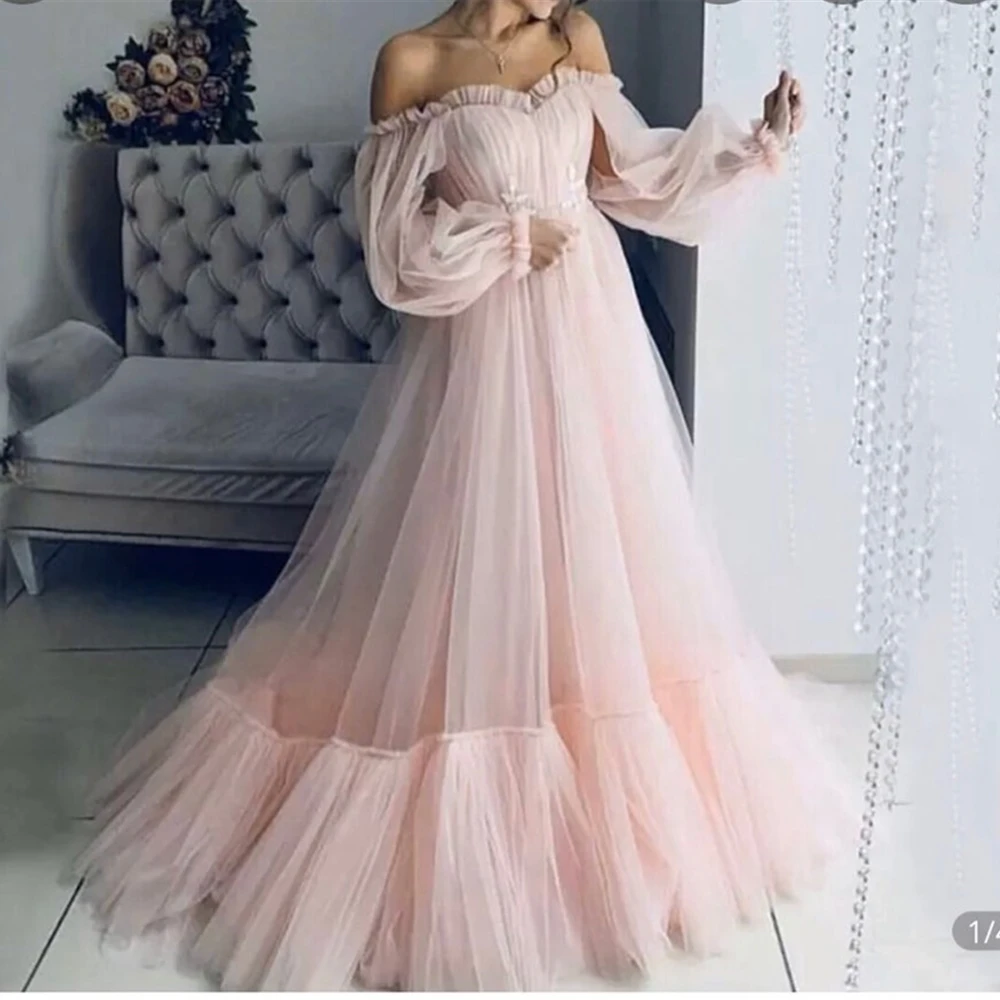 Evening Dress Custom A Line Sweetheart Long Sleeve Formal Dresses NONE Train Prom Party Gown Tulle Floor-Length Pleat New
Evening Dress Custom A Line Sweetheart Long Sleeve Formal Dresses NONE Train Prom Party Gown Tulle Floor-Length Pleat New