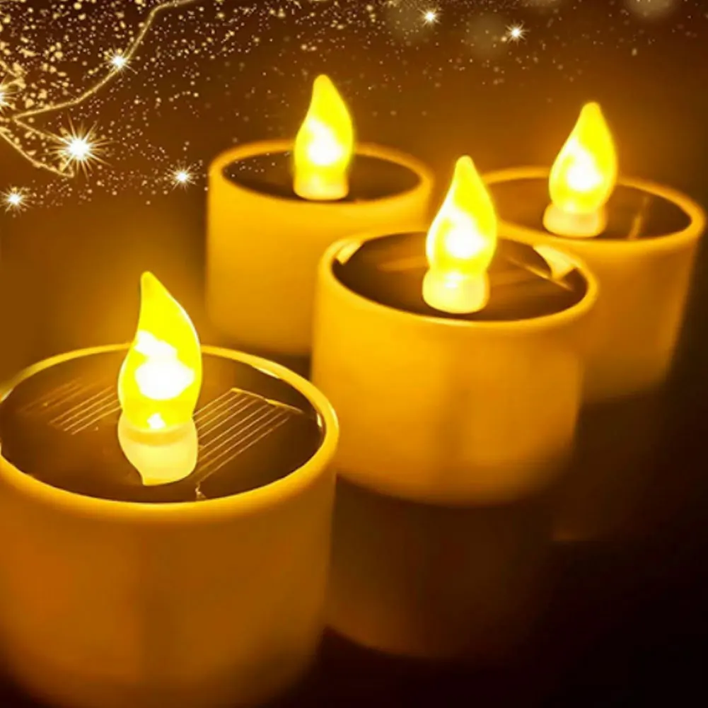 8PCS Solar Tea Lights Flameless LED Flickering Candles ABS Fake Lanterns Kit For Garden Decoration warm white
8PCS Solar Tea Lights Flameless LED Flickering Candles ABS Fake Lanterns Kit For Garden Decoration warm white