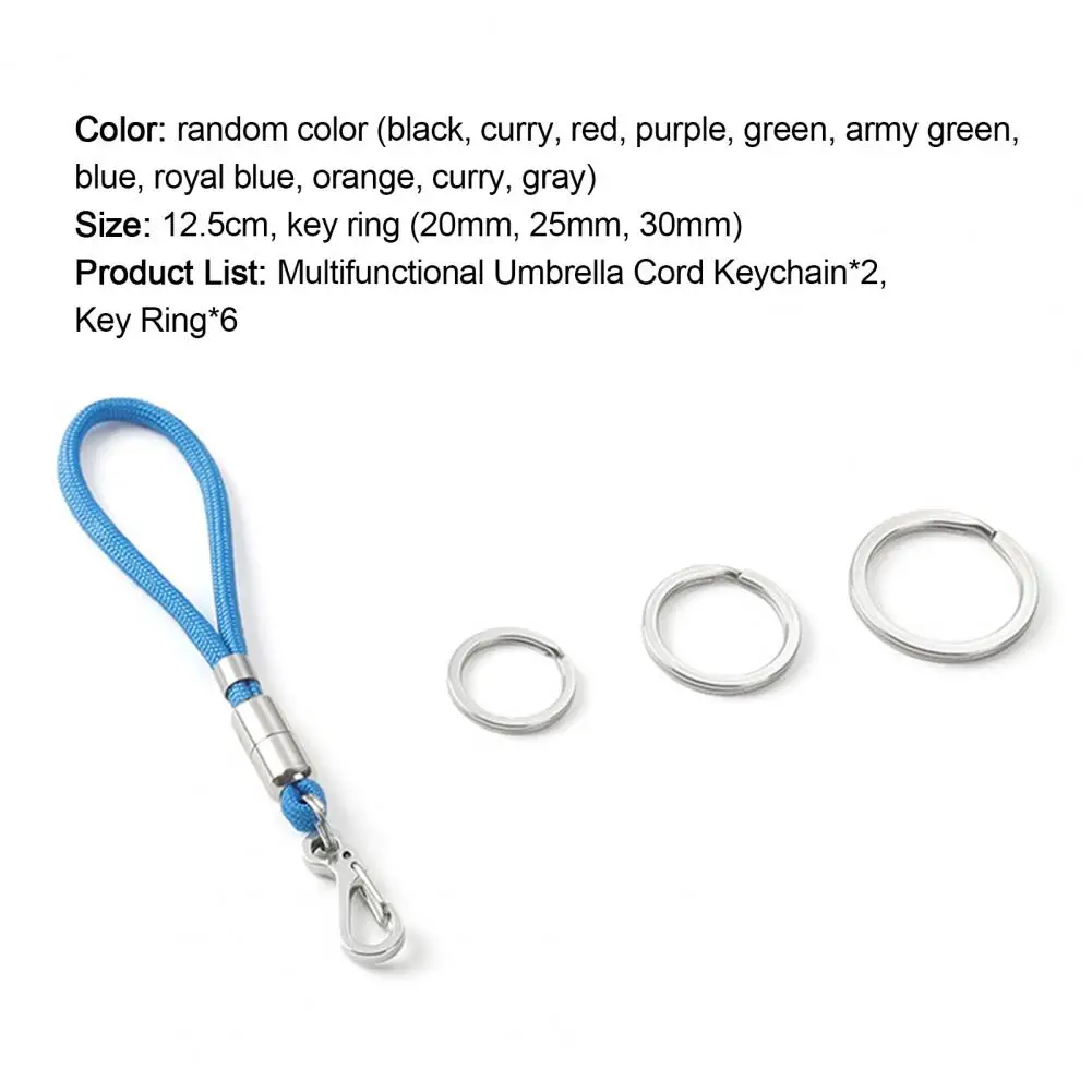60% Discounts Hot! 2Pcs Wire Keychains Anti-oxidation Adjustable Wear Resistant Hanging Luggage Tags Keys Rope with Ring Rope fo
60% Discounts Hot! 2Pcs Wire Keychains Anti-oxidation Adjustable Wear Resistant Hanging Luggage Tags Keys Rope with Ring Rope fo