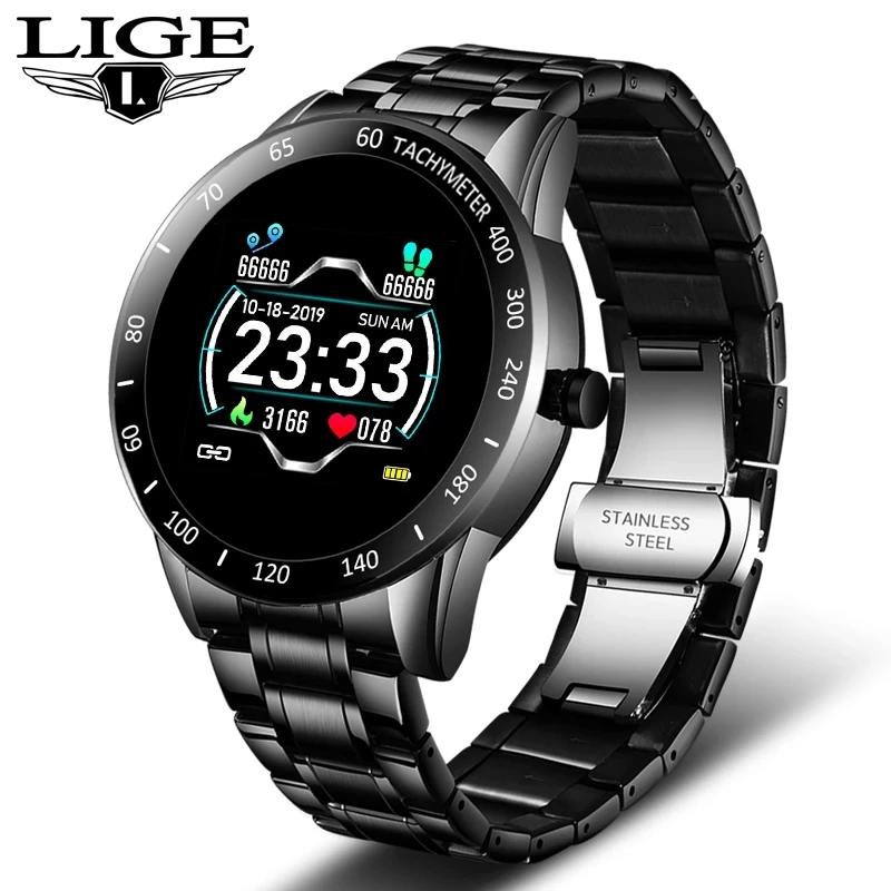 LIGE 2020 fashion Full circle touch screen Mens Smart Watches IP68 Waterproof Sports Fitness Watch Luxury Smart Watch for men
LIGE 2020 fashion Full circle touch screen Mens Smart Watches IP68 Waterproof Sports Fitness Watch Luxury Smart Watch for men
