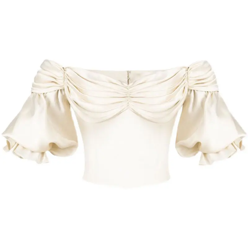XITAO Solid Color Slash Neck Shirt Pleated Splicing Puff Sleeve Back Bandage Summer New Fashion Women Trendy Sexy Top WMD0346
XITAO Solid Color Slash Neck Shirt Pleated Splicing Puff Sleeve Back Bandage Summer New Fashion Women Trendy Sexy Top WMD0346