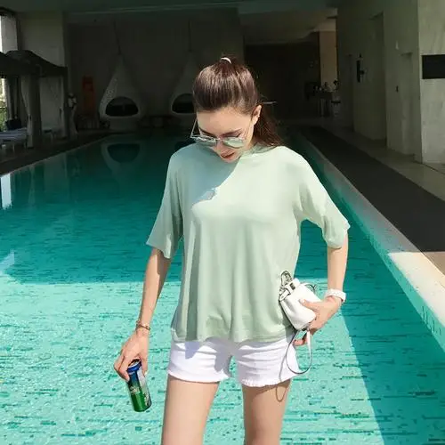 2020 Summer Fashion T Shirt Red Women Tshirt