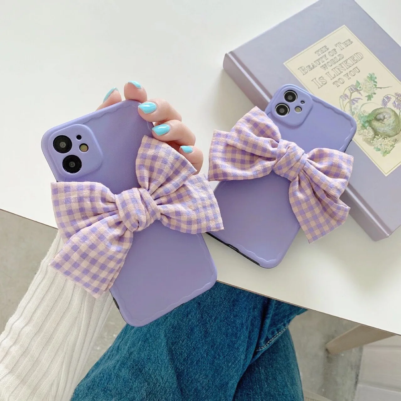 3D Cute Purple Bow Girl Phone Case for iPhone 12 11 Pro Max X XR XS 7 8 Plus SE Lovely Pink Soft TPU Cover Coque Gift
3D Cute Purple Bow Girl Phone Case for iPhone 12 11 Pro Max X XR XS 7 8 Plus SE Lovely Pink Soft TPU Cover Coque Gift