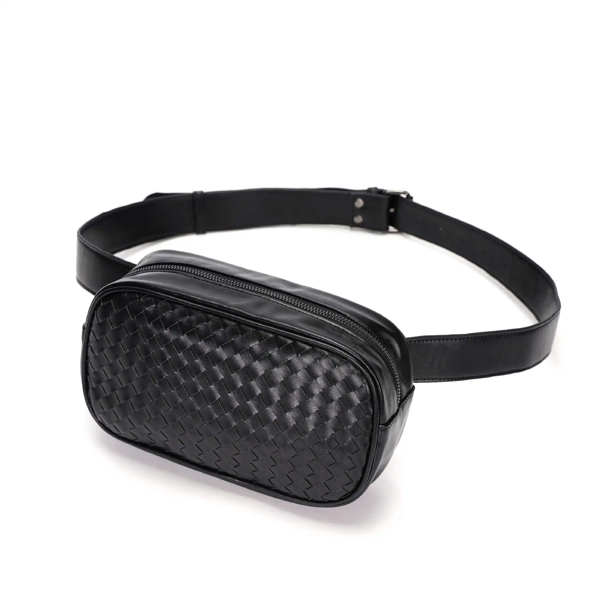 Weave Designer Fanny Pack Men's Waist Bag Woven Leather Mini Crossbody Chest Bags for Men 2021 Luxury Belt Purse Phone Bag Black
Weave Designer Fanny Pack Men's Waist Bag Woven Leather Mini Crossbody Chest Bags for Men 2021 Luxury Belt Purse Phone Bag Black