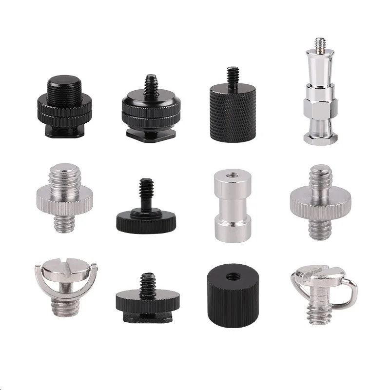 Camera Screw Converter Adapter Kit 1/4 Male Screw 3/8 Female Screw Adapter Cold Shoe Hot Shoe Adapter Camera Accessories Kit
Camera Screw Converter Adapter Kit 1/4 Male Screw 3/8 Female Screw Adapter Cold Shoe Hot Shoe Adapter Camera Accessories Kit