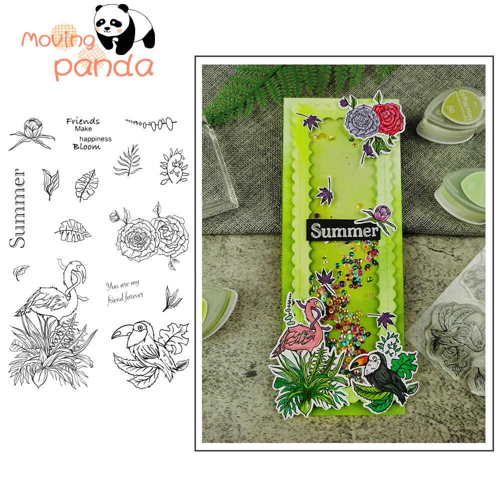 Tropical Plants And Birds Metal Cutting Die And Photopolymer Stamp For Scrapbook Album Stencil Craft Handmade Paper Card Cut Die
Tropical Plants And Birds Metal Cutting Die And Photopolymer Stamp For Scrapbook Album Stencil Craft Handmade Paper Card Cut Die