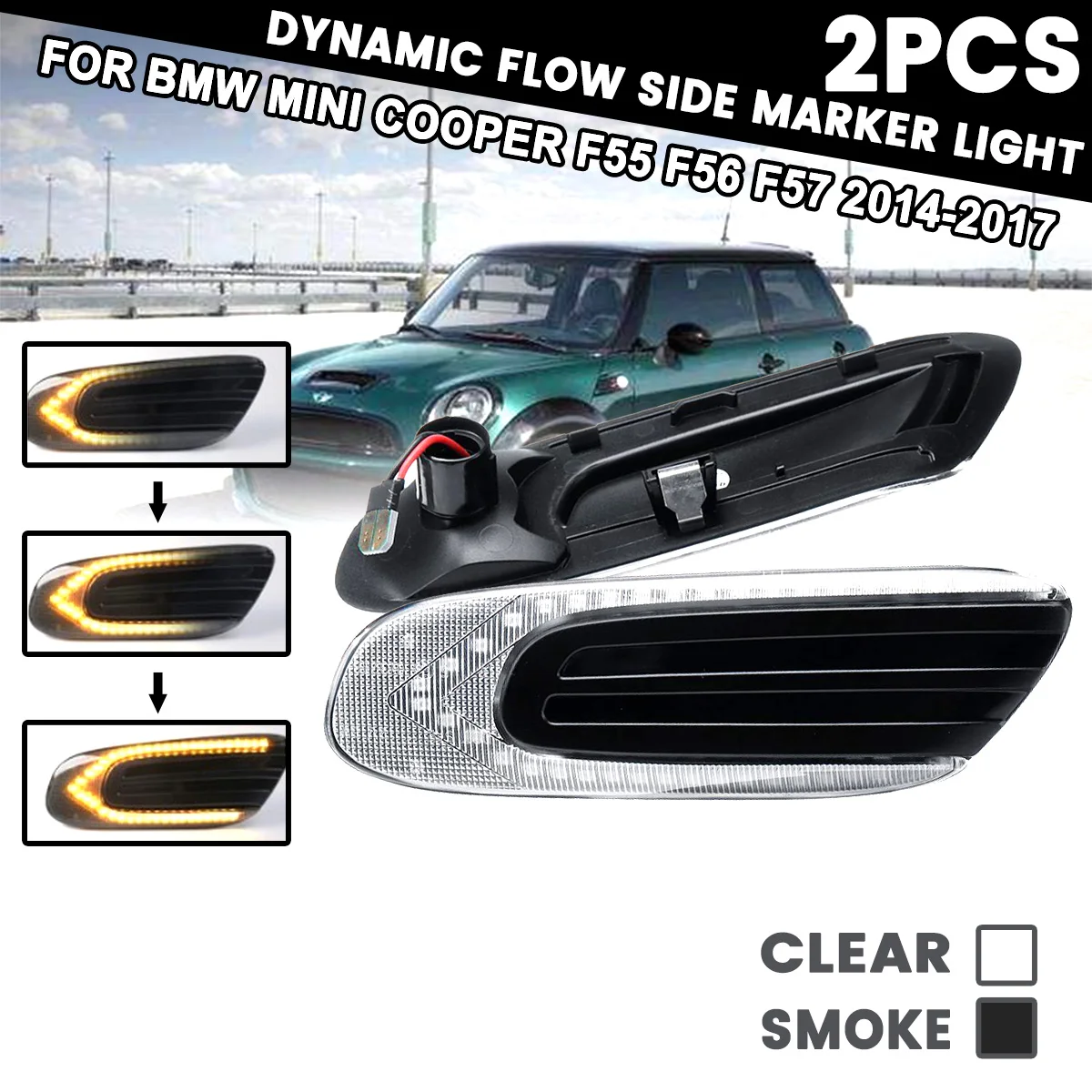 2 шт. динамический боковой ретранслятор Светодиодная лампа плавные боковые Габаритные светильник ни s светильник тели поворота 12 В панельна... 
2 шт. динамический боковой ретранслятор Светодиодная лампа плавные боковые Габаритные светильник ни s светильник тели поворота 12 В панельна...