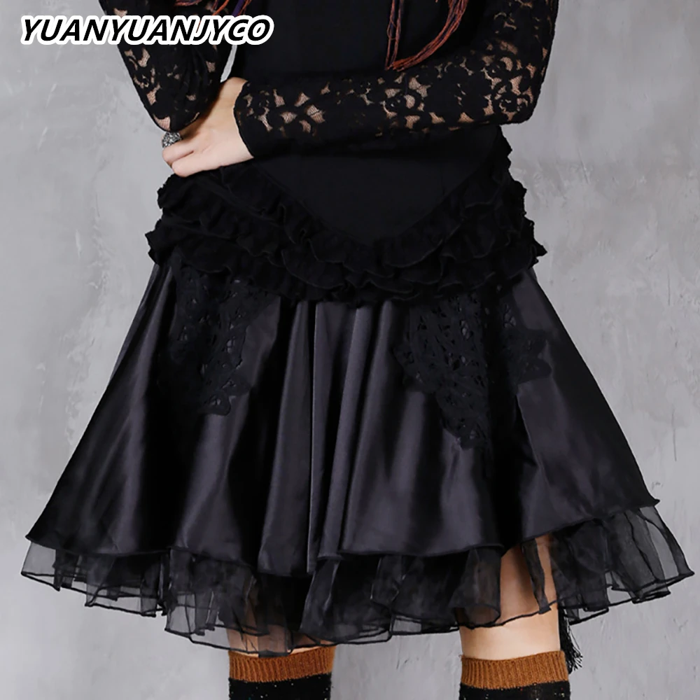 YUANYUANJYCO Autumn Spring Women Mini Indie Folk Lace Skirt BSQ1 Vintage Elegant Floral High Waist Ball Gown Short Clothes
YUANYUANJYCO Autumn Spring Women Mini Indie Folk Lace Skirt BSQ1 Vintage Elegant Floral High Waist Ball Gown Short Clothes