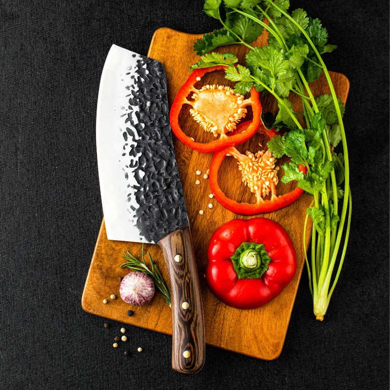 Forged knife hammer, old Chinese, home kitchen, stainless steel, chop, lady, kitchen knife, small knife
Forged knife hammer, old Chinese, home kitchen, stainless steel, chop, lady, kitchen knife, small knife