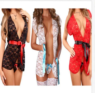 

Cross-border Europe and America Sexy lingerie AliExpress supply Sexy nightclub ladies lace vest suit
