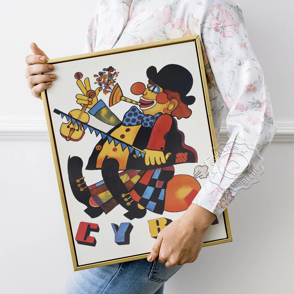 Marian Stachurski Exhibition Vintage Design Poster, One Man Band Clown Art Prints, Cyrk Polish Circus Cartoon Canvas Painting
Marian Stachurski Exhibition Vintage Design Poster, One Man Band Clown Art Prints, Cyrk Polish Circus Cartoon Canvas Painting