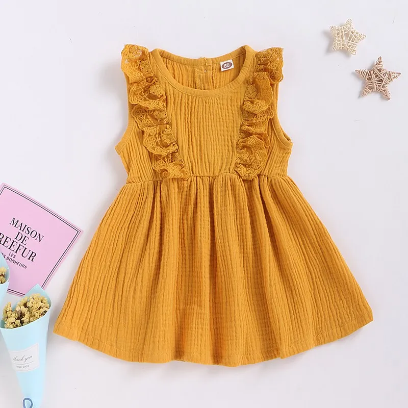 Newborn Baby Girl Dress Toddler Baby Girl Summer Dress 100% Cotton Sleeveless Ruffle Fashion Dress 
Newborn Baby Girl Dress Toddler Baby Girl Summer Dress 100% Cotton Sleeveless Ruffle Fashion Dress
