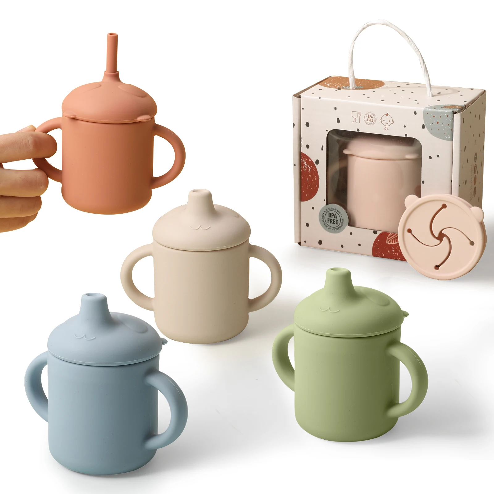 Multifunction Silicone Kids Baby Sippy Lids Baby Snack Cup Cute Panda Sution Cup Leakproof Tableware Toddler Water Bottle 
Multifunction Silicone Kids Baby Sippy Lids Baby Snack Cup Cute Panda Sution Cup Leakproof Tableware Toddler Water Bottle